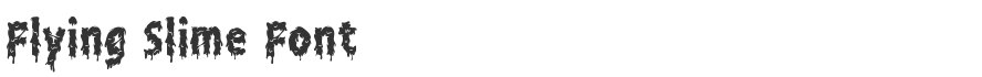Flying Slime Font