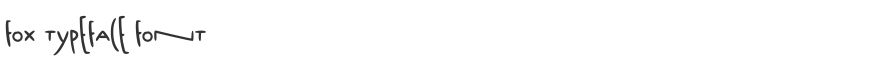 Fox Typeface Font