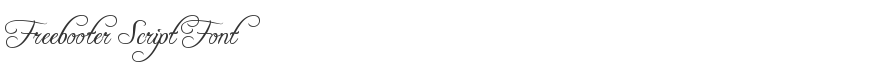 Freebooter Script Font