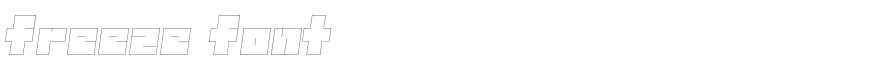 Freeze Font