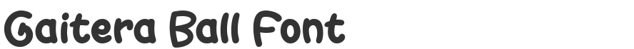Gaitera Ball Font