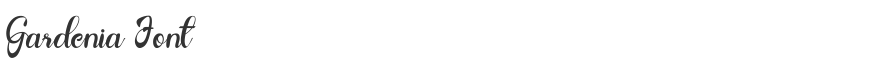 Gardenia Font