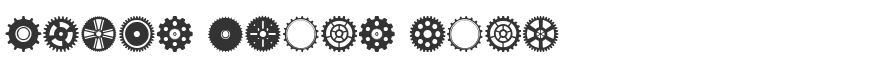 Gears Icons Font