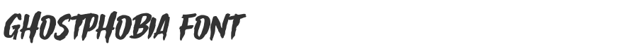 Ghostphobia Font