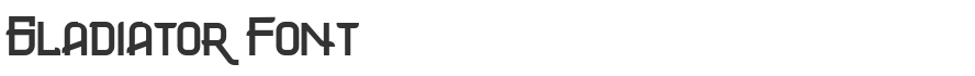 Gladiator Font