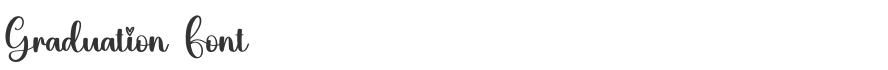 Graduation Font