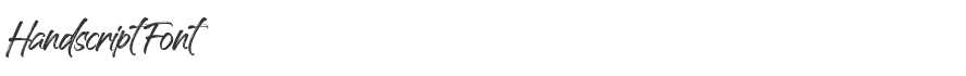 Handscript Font