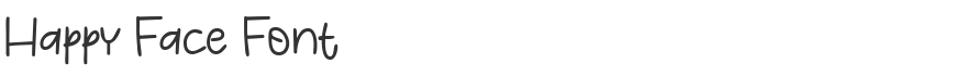 Happy Face Font