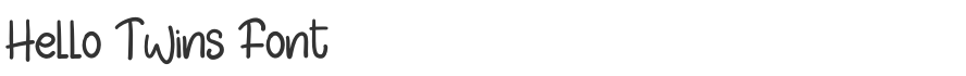 Hello Twins Font