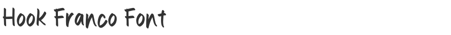 Hook Franco Font