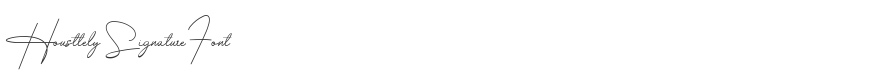 Housttely Signature Font