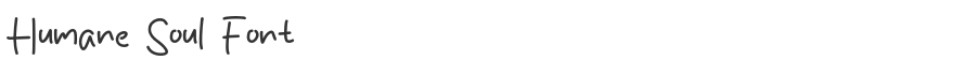 Humane Soul Font