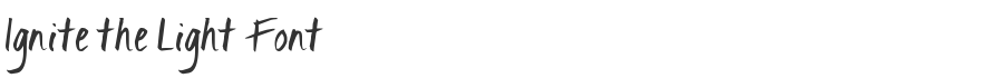 Ignite the Light Font