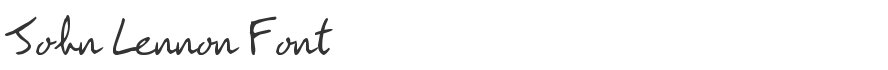 John Lennon Font