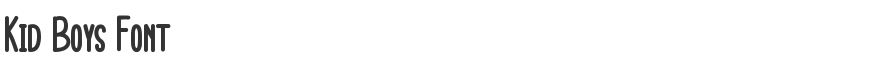 Kid Boys Font