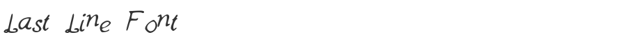 Last Line Font