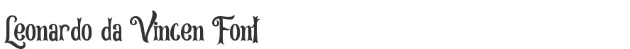 Leonardo da Vincen Font