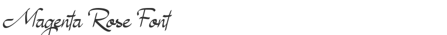 Magenta Rose Font
