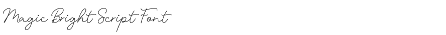 Magic Bright Script Font