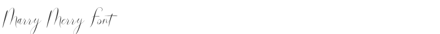 Marry Merry Font