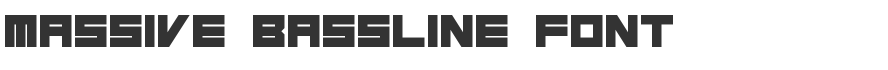 Massive Bassline Font