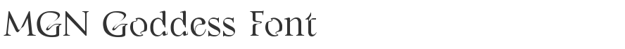 MGN Goddess Font