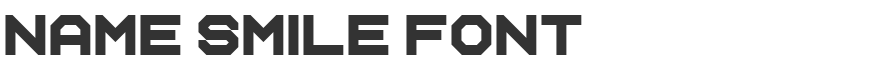Name Smile Font