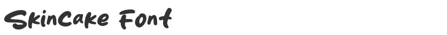 Skincake Font