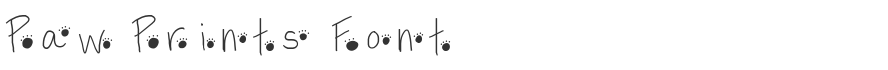 Paw Prints Font