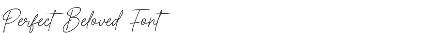 Perfect Beloved Font