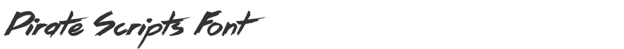 Pirate Scripts Font