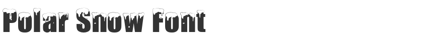Polar Snow Font