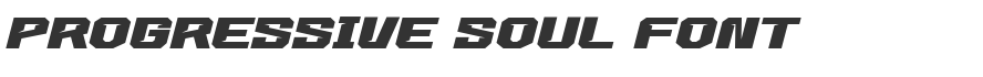 Progressive Soul Font