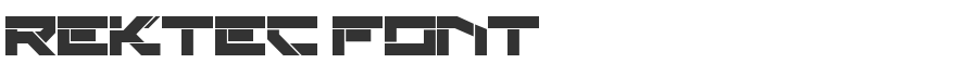Rektec Font