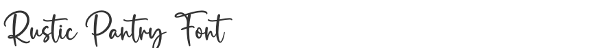 Rustic Pantry Font