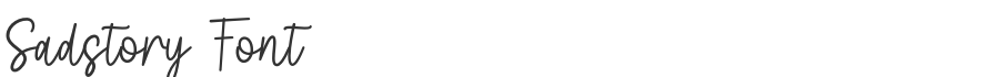 Sadstory Font