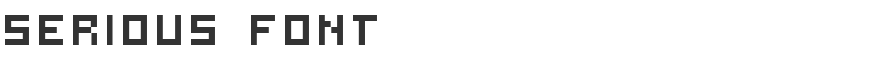 Serious Font