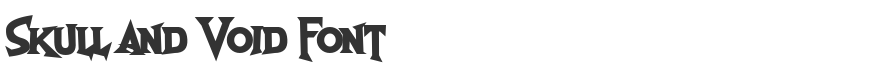 Skull and Void Font