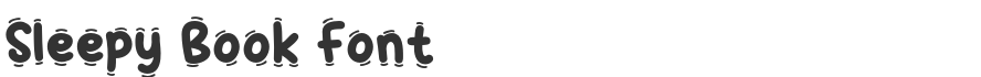 Sleepy Book Font