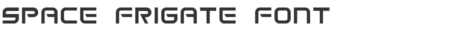 Space Frigate Font