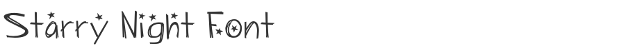 Starry Night Font