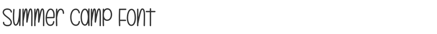 Summer Camp Font
