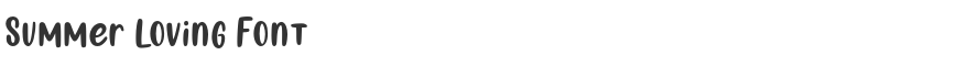 Summer Loving Font