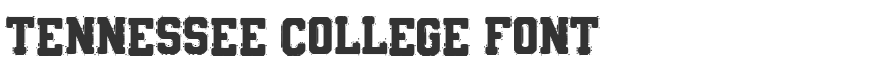 Tennessee College Font