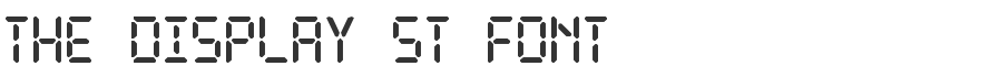 The Display St Font