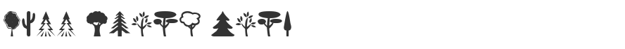 Tree Icons Font
