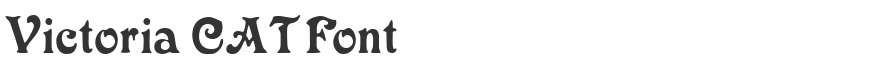 Victoria CAT Font