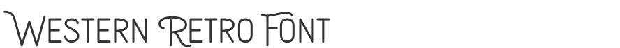 Western Retro Font