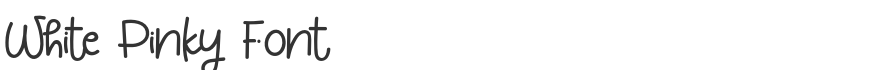 White Pinky Font