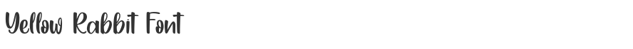 Yellow Rabbit Font